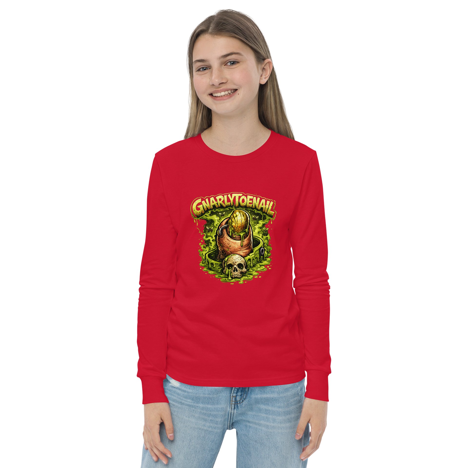 GnarlyToenail Decay Girl's Youth Long Sleeve Tee product image (2)