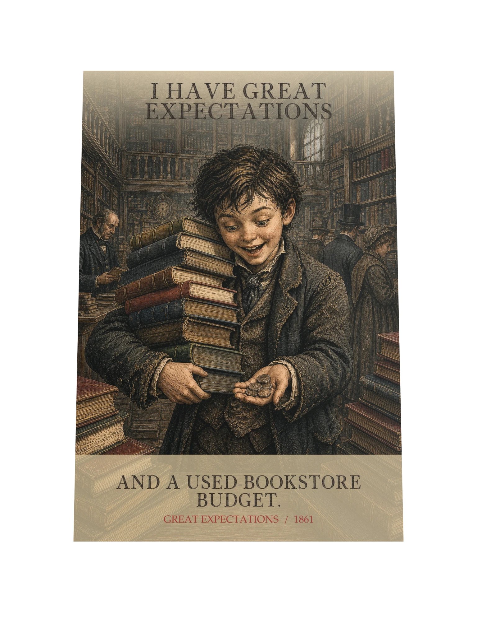 Have Great Expectations Used Bookstore Budget -- Great Expectations Art Print product image (9)