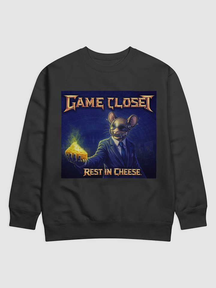 Rest In Cheese: Mic Cheesehead Boss Sweatshirt product image (1)