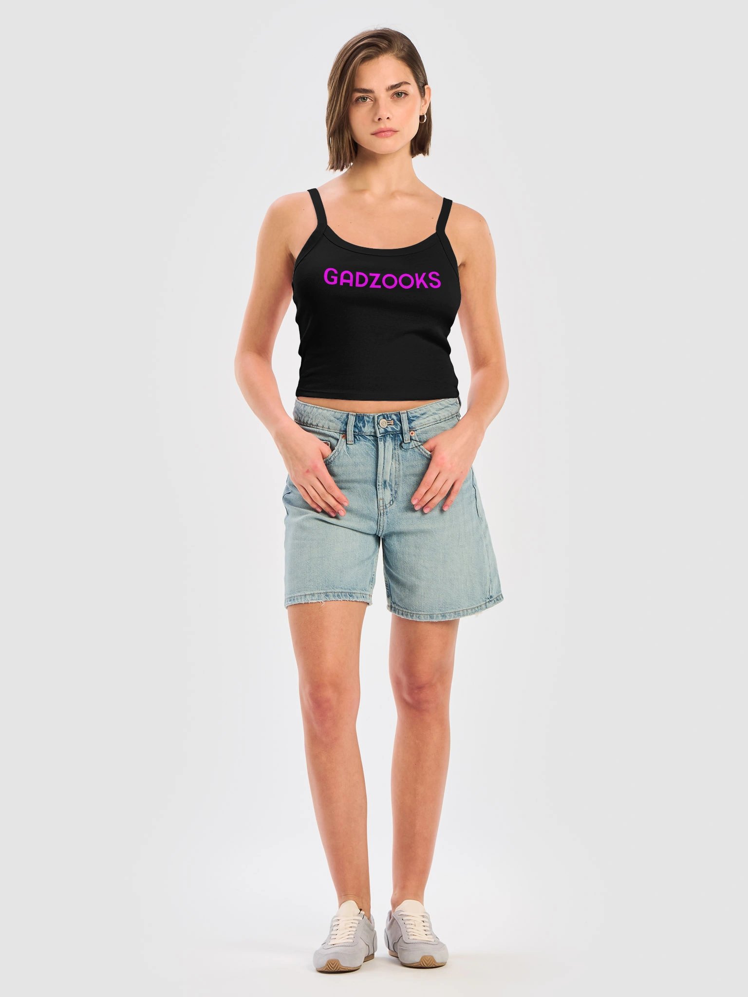 Gadzooks Logo Tank Top in Magenta product image (3)