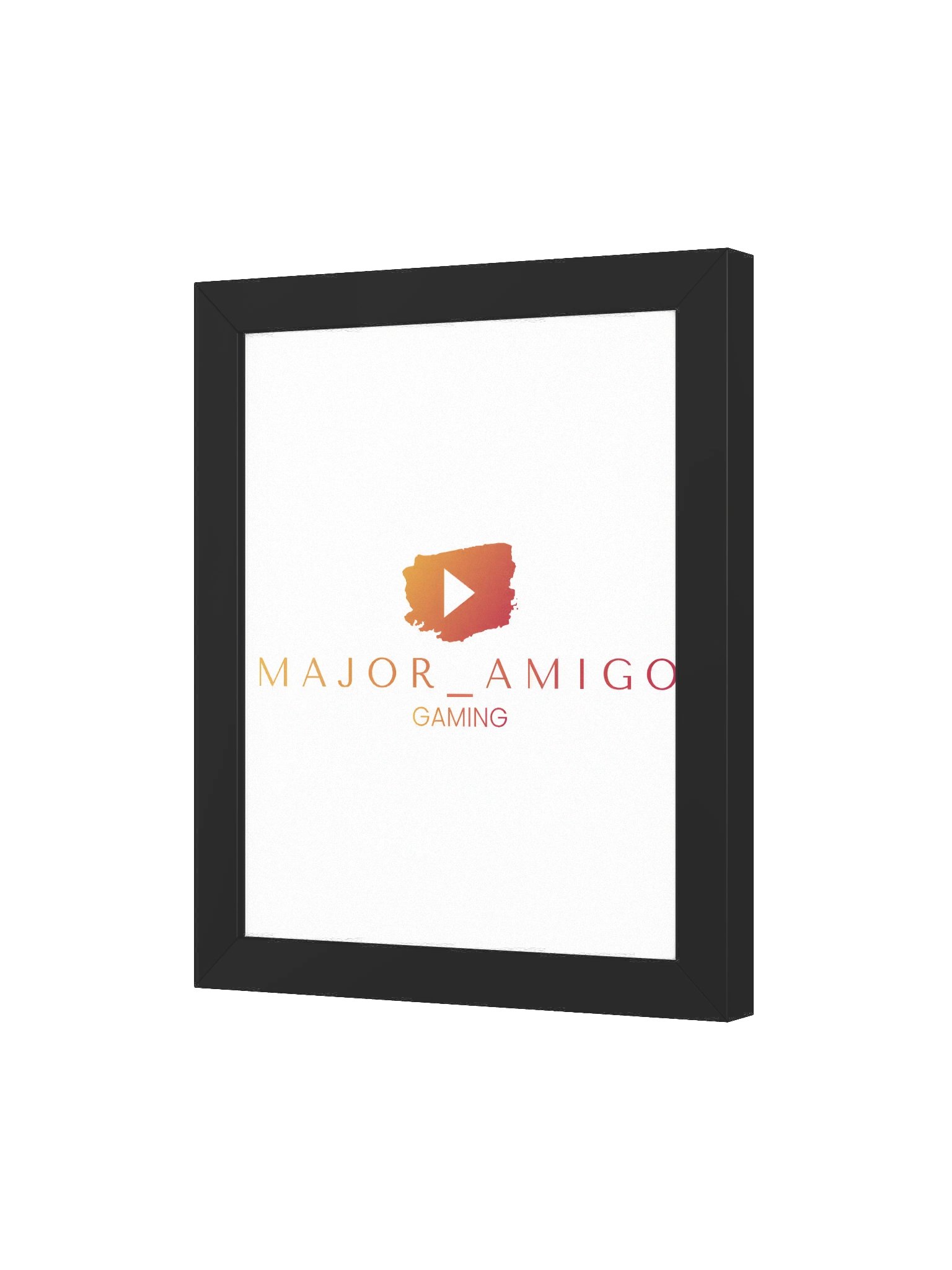 MajorAmigoGaming – Premium Gerahmtes Logo-Kunstdruckposter product image (3)