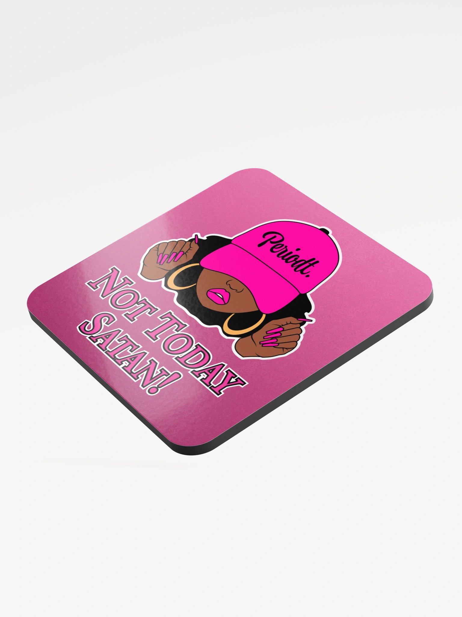 Not Today Satan V1, Pink Coaster product image (3)
