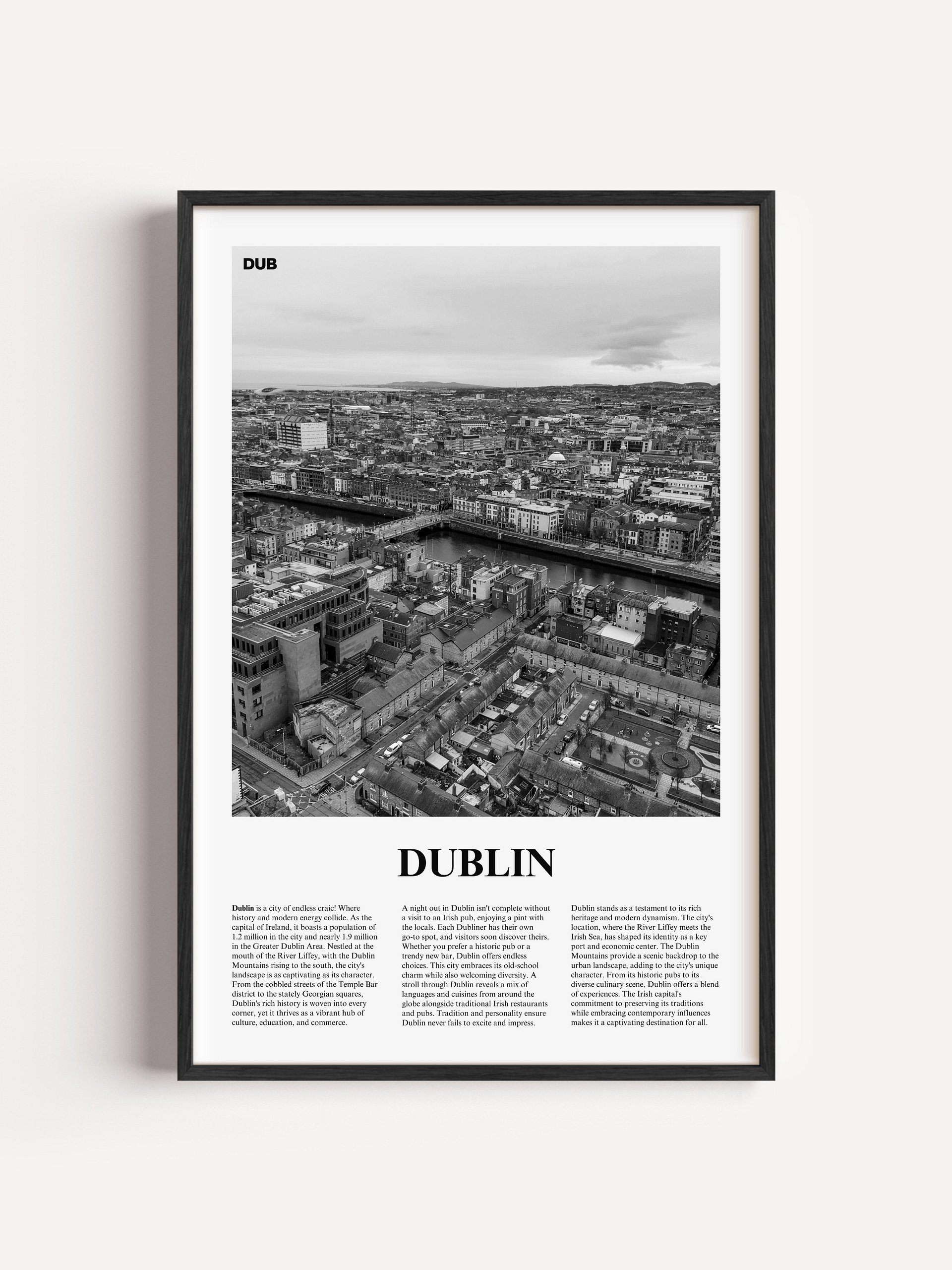 Dublin 02 Newspaper Poster | Framed product image (1)
