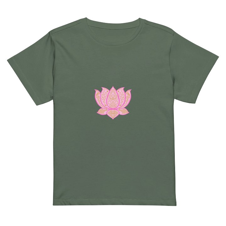 Lotus Bloom Gold Pattern Women's Tee product image (2)