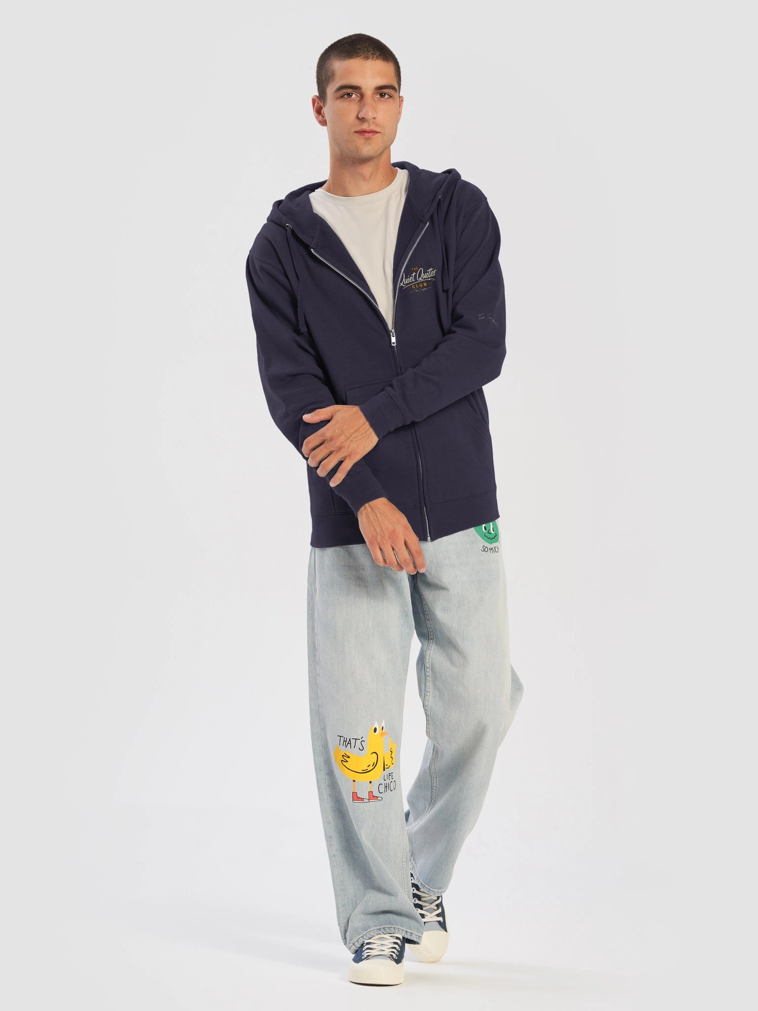 Quiet Quitter Club Zip Hoodie product image (7)