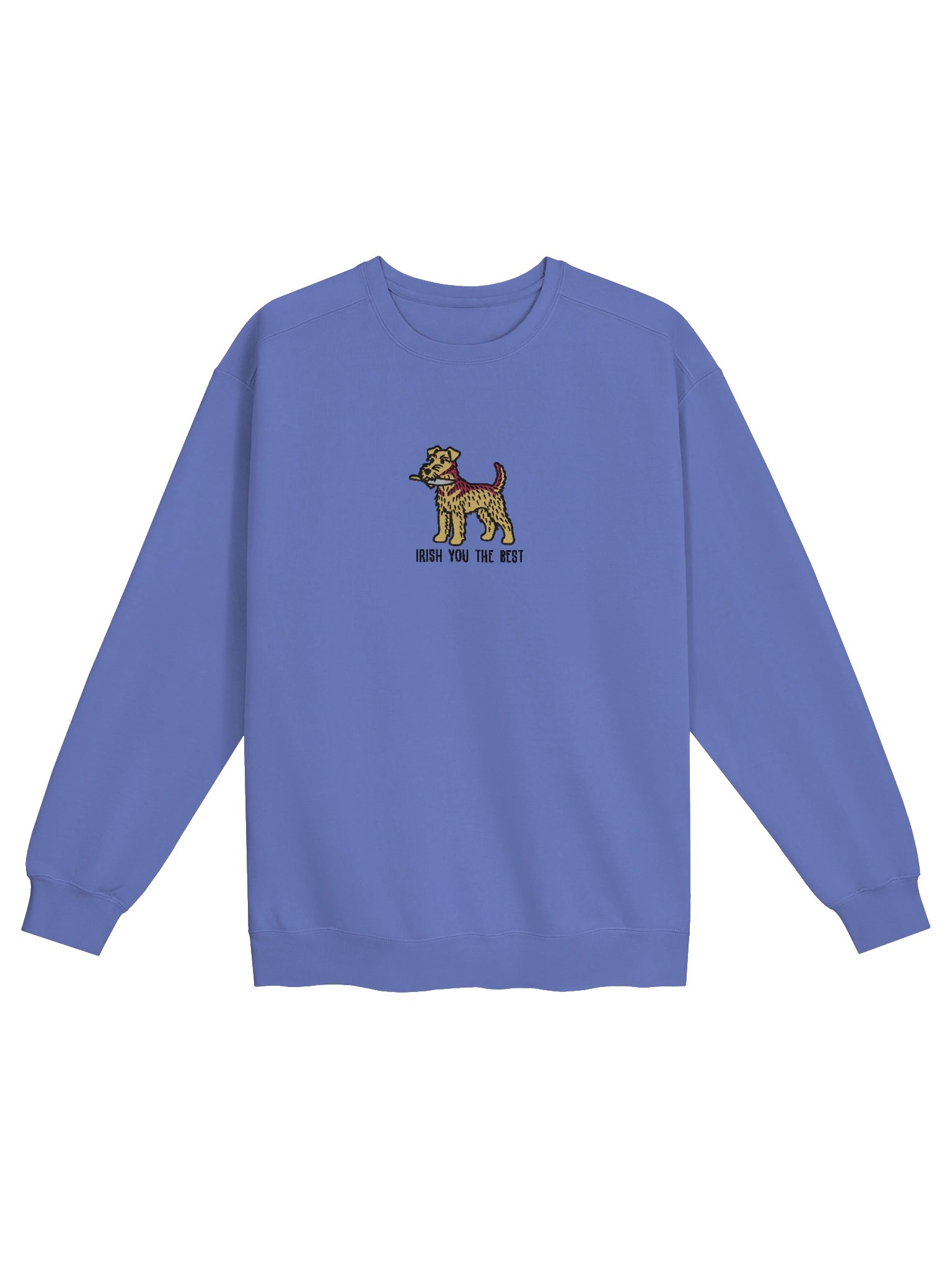 Irish You the Best Funny Chibi-Style Embroidered Premium Sweatshirt for Irish Terrier(Tan) Owners product image (1)