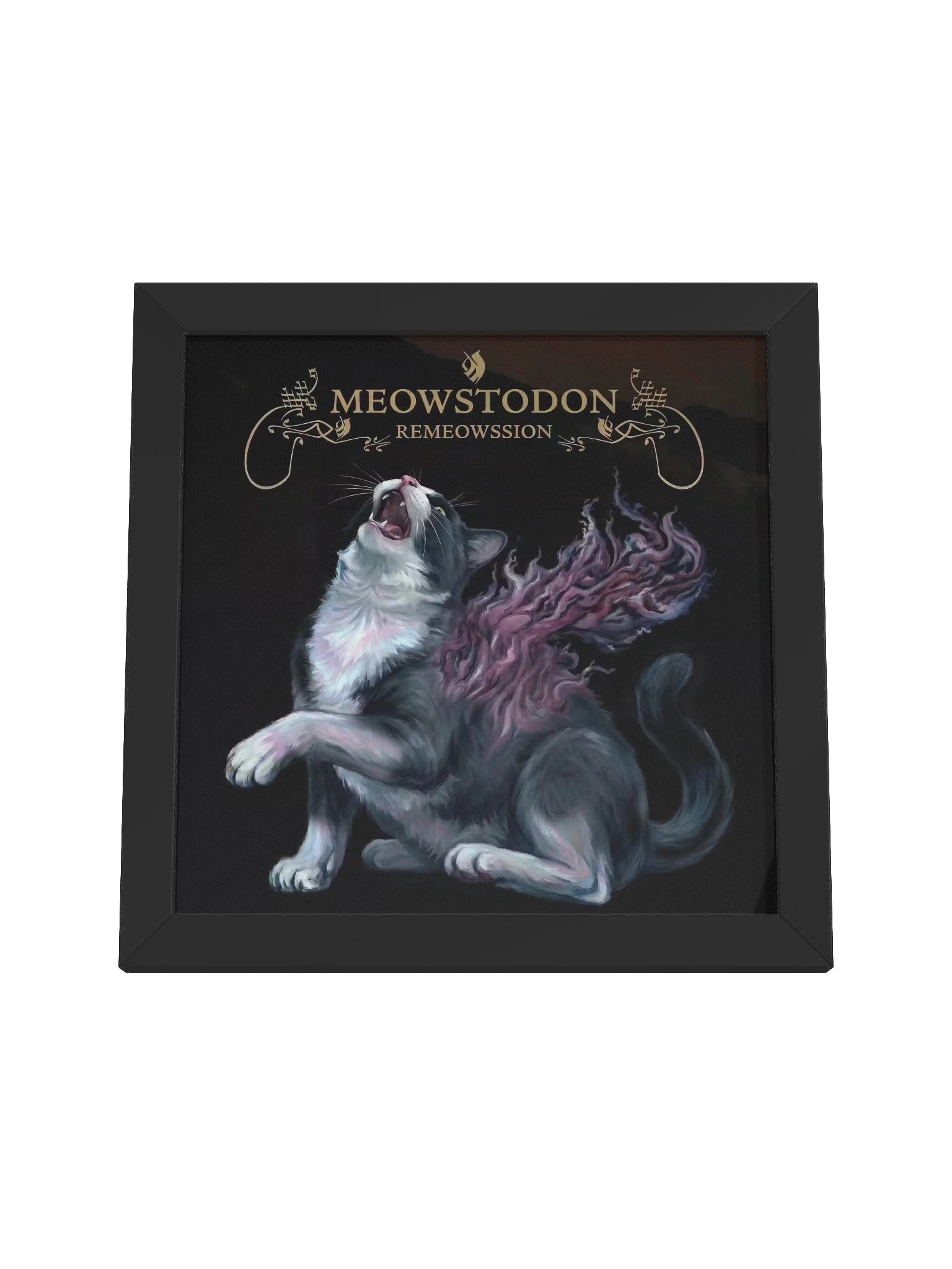 MEOWSTODON REMEOWSSION FRAMED POSTER product image (4)
