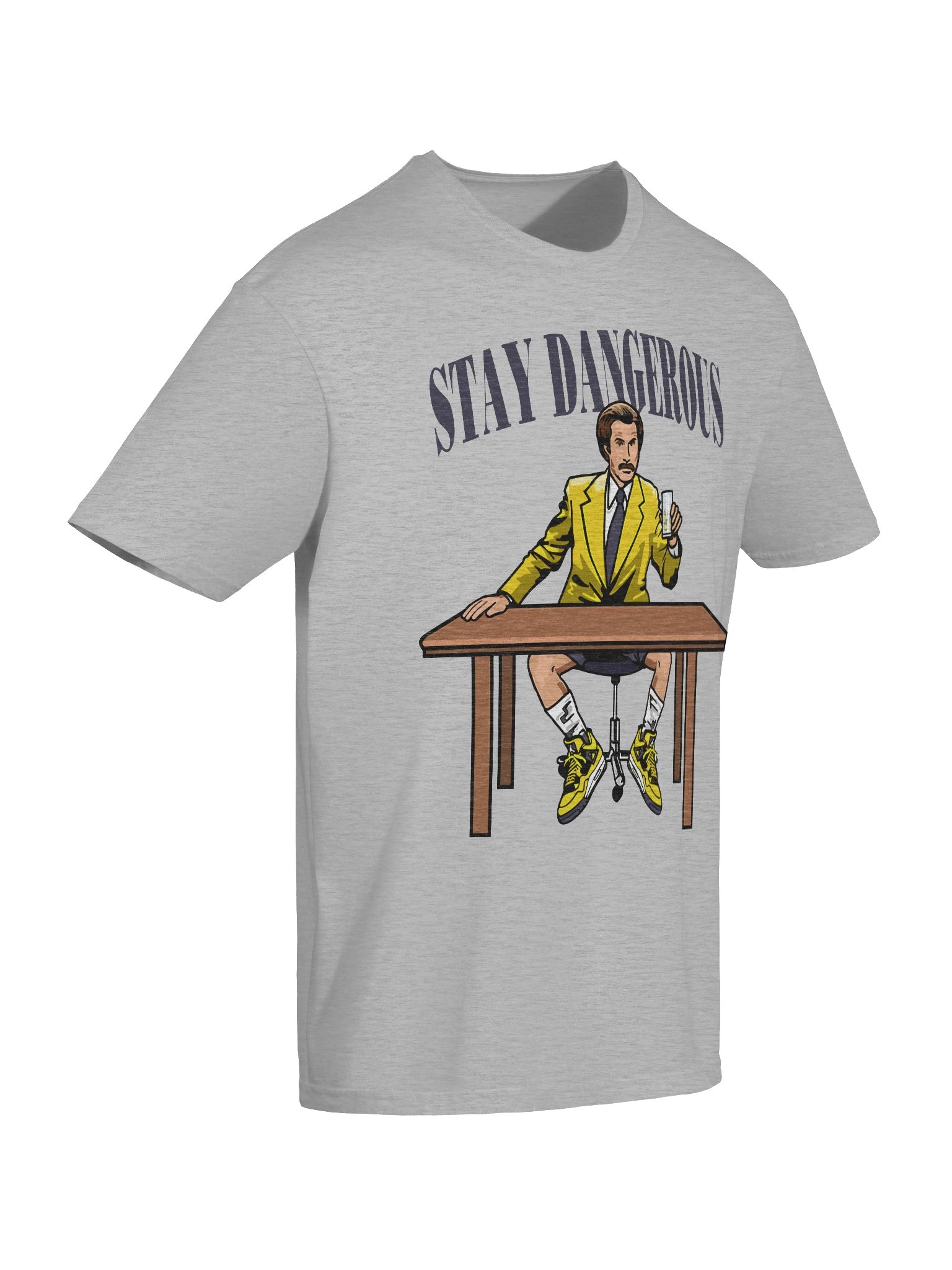Stay Dangerous – Retro Yellow Suit Edition – Gildan Softstyle T-Shirt product image (7)
