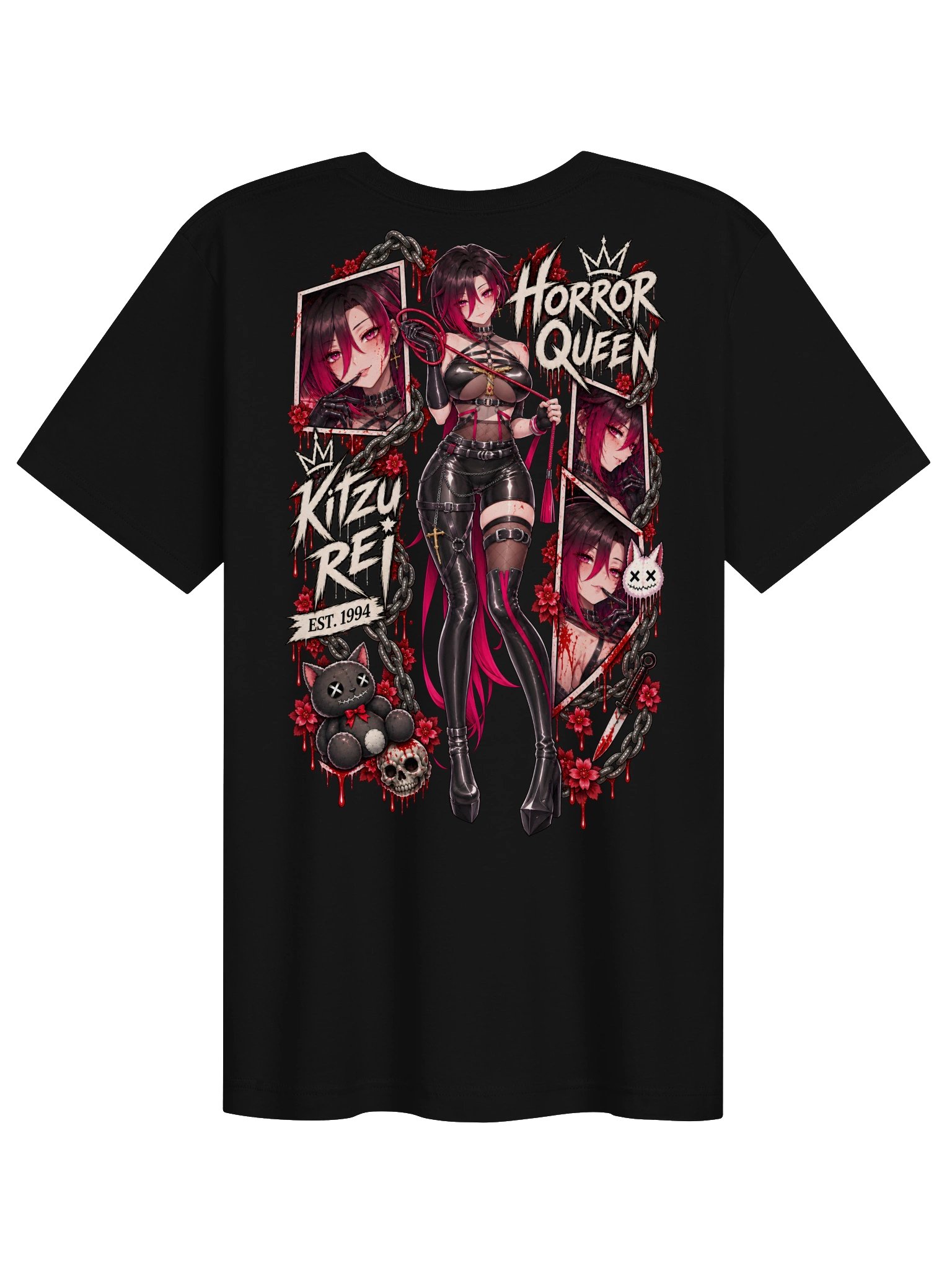 KITZUREI Gothic Red Wordmark Tee product image (2)