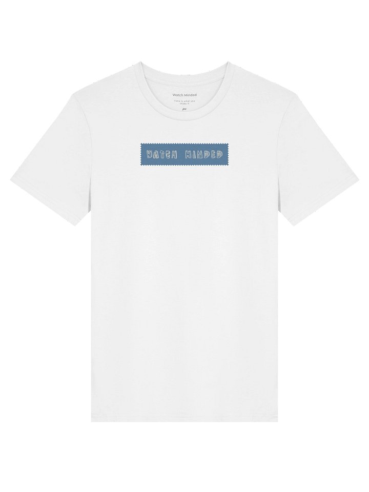 Standard Fit Light Cotton "Watch Minded Label" T-Shirt, White product image (1)
