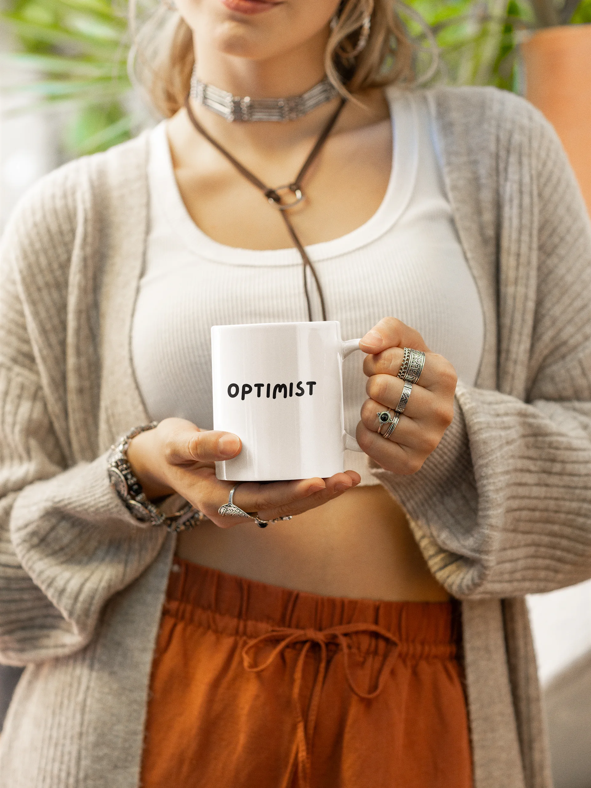 “OPTIMIST” My Vibe Ceramic Mug product image (1)