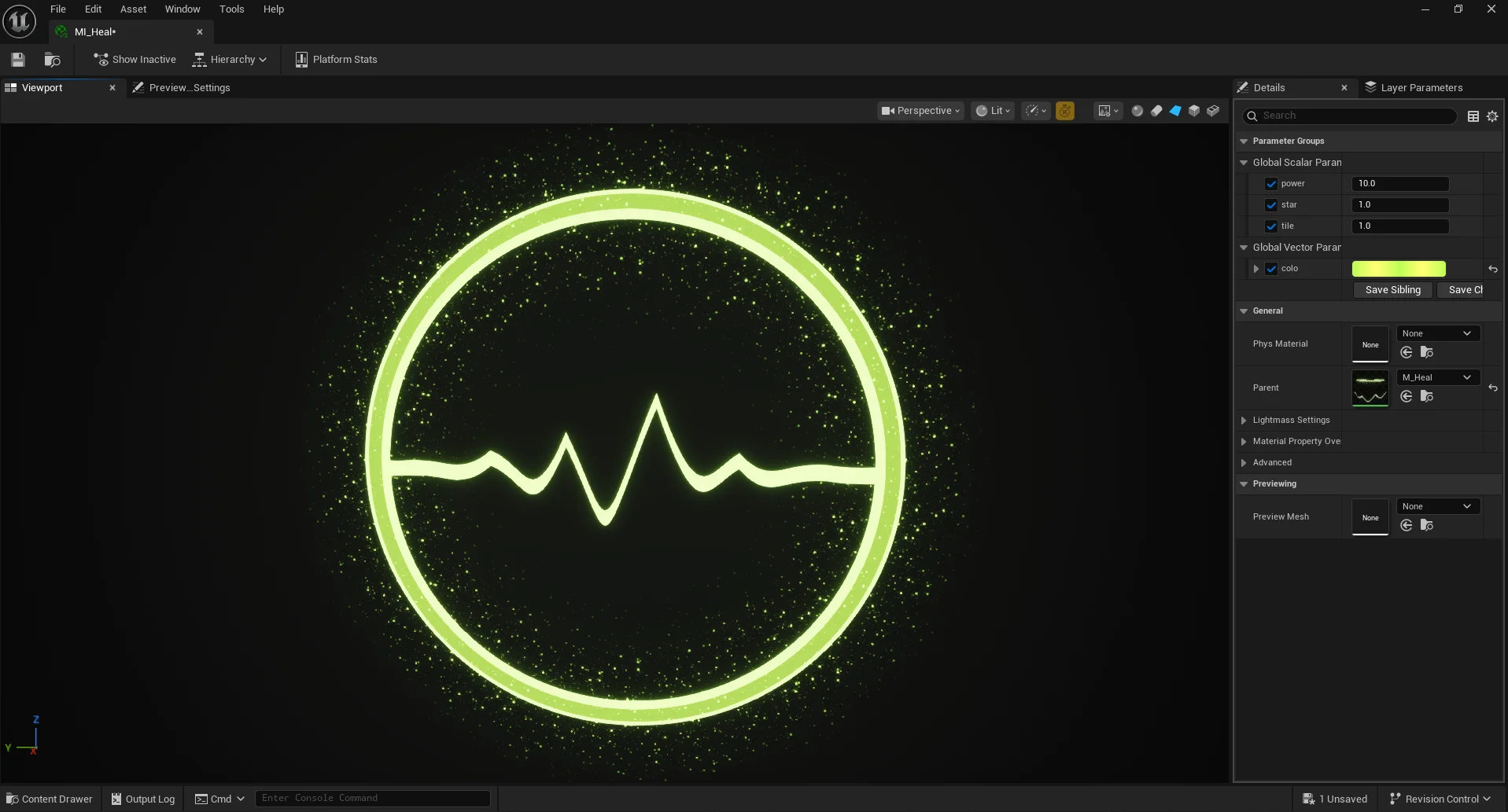 Heal Zone Material in UE5.6 product image (1)