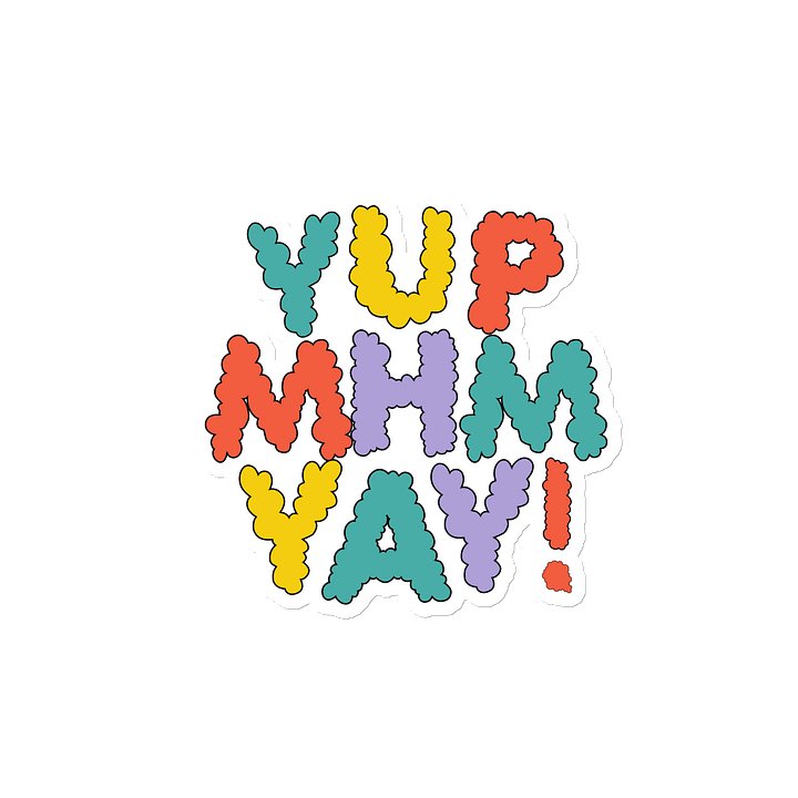 YUP MHM YAY! Colorful Bubble Magnet product image (2)