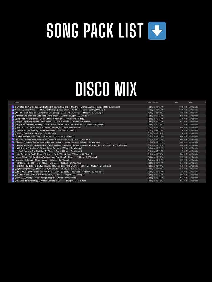 Disco Mix Vol.1 – Song Pack product image (2)