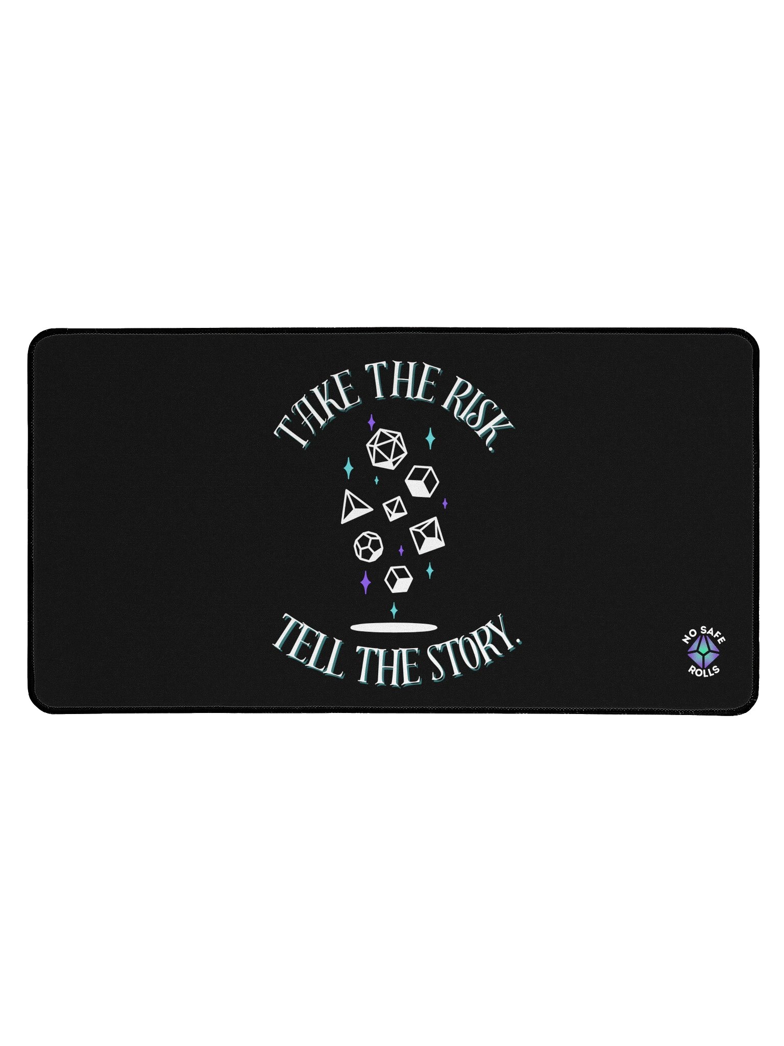 Take the Risk. Tell the Story. Dice Mat product image (1)