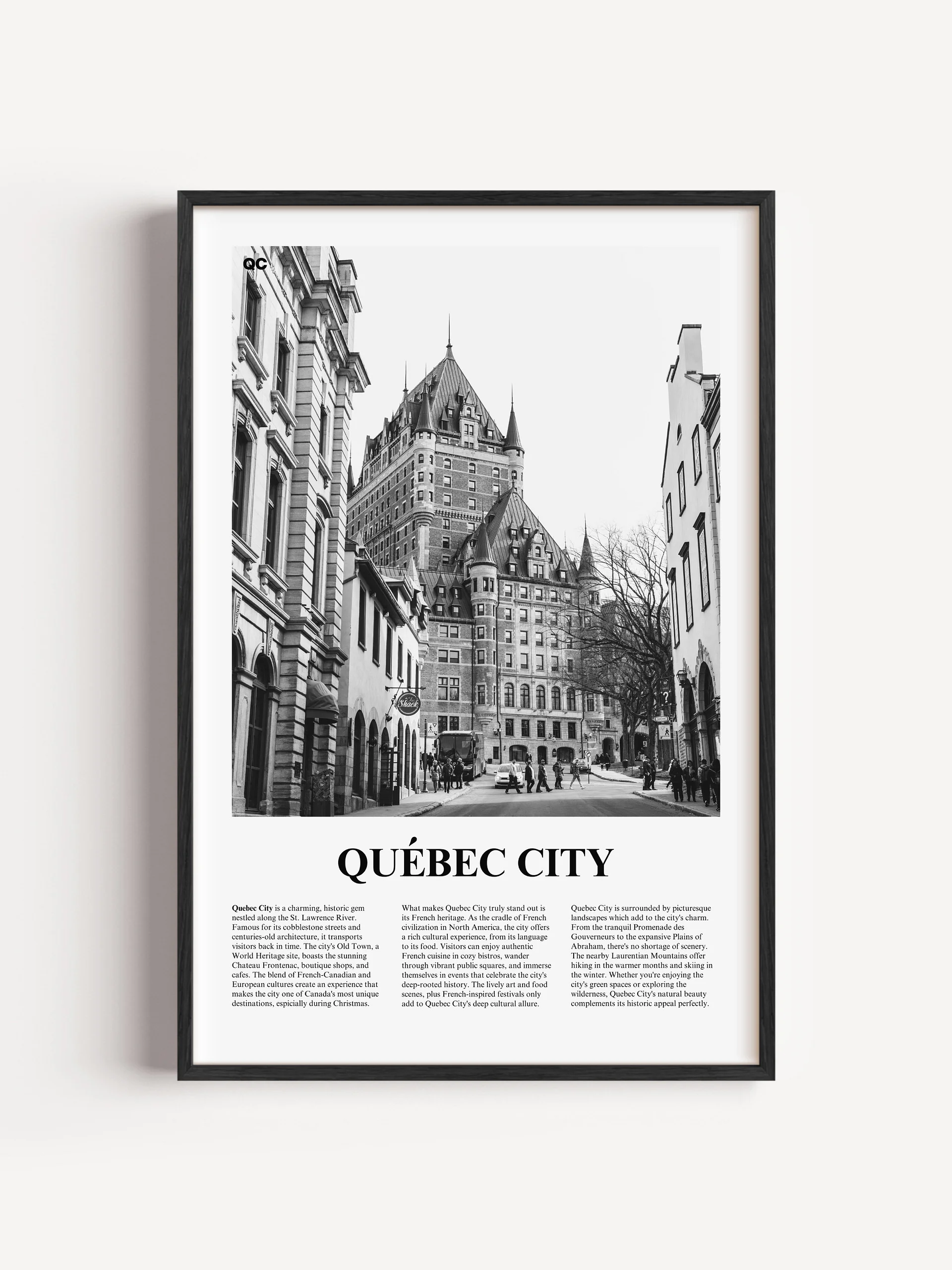 Quebec City 01 Newspaper Poster product image (1)