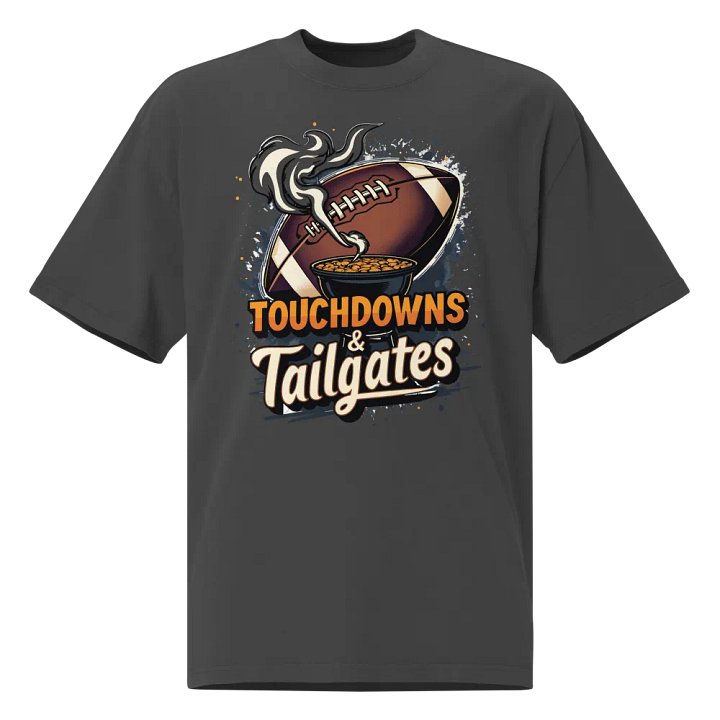 Touchdowns and Tailgates Football Party Tee product image (1)
