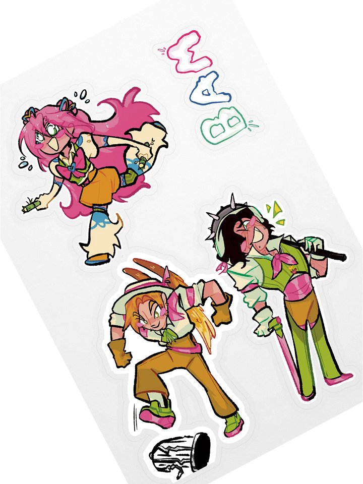 Bamboozler group sticker sheet! product image (1)