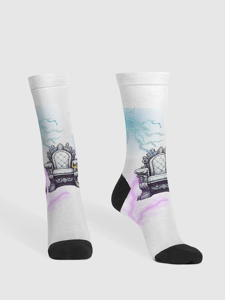 Lighting throne art sock product image (2)