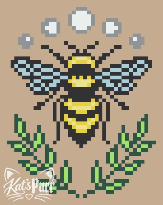 [ Digital ] 🐝Honey & Moonlight — Pony Bead Pattern🌙 product image (1)