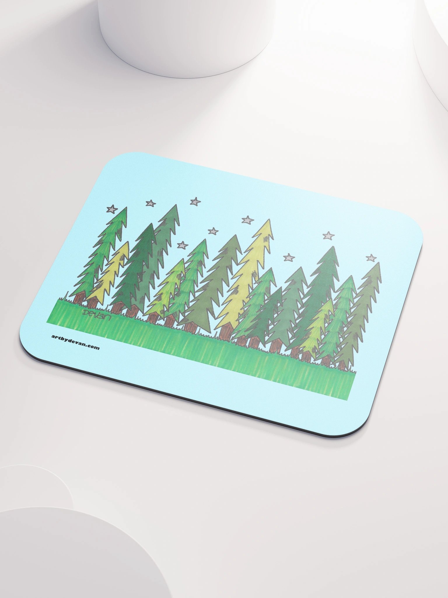 Happy Trees Mousepad product image (3)