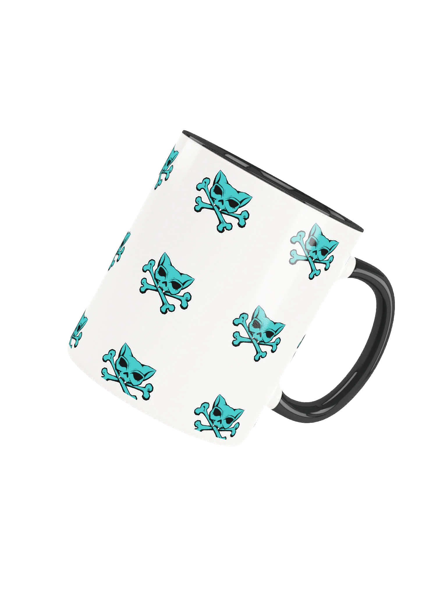 Turquoise Kat Skull Colorful Mug product image (14)