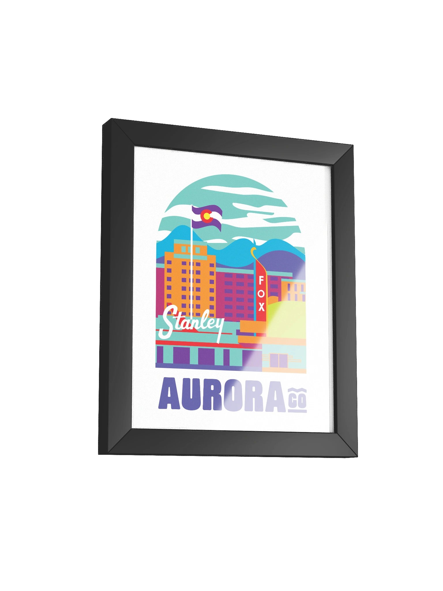 Aurora Cityscape Framed Poster product image (24)