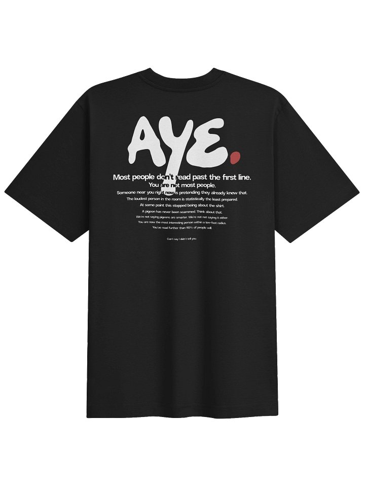 The "Aye" Oversized Tee (in the Dark) product image (34)