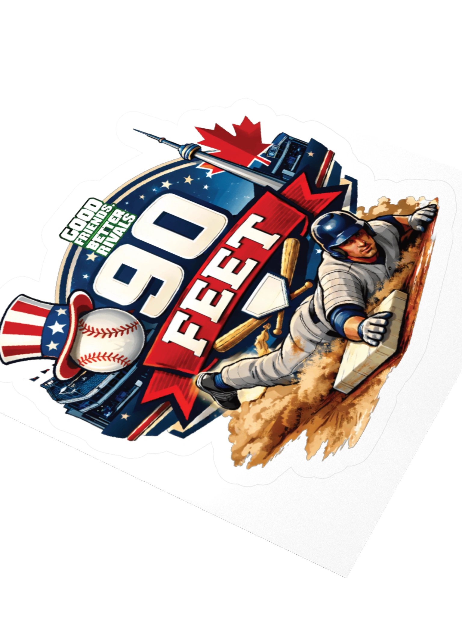 Round the Bases Sticker product image (3)