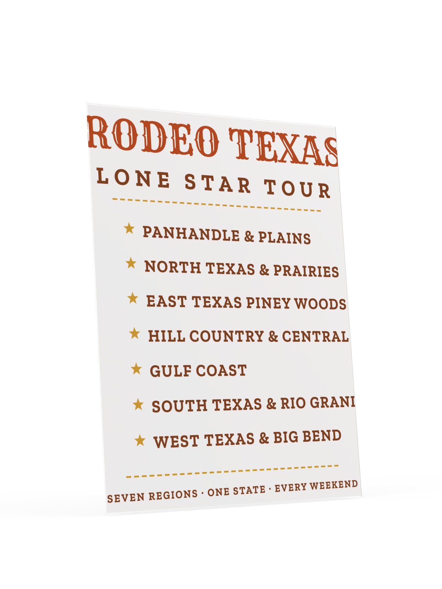 Lone Star Tour Poster product image (32)