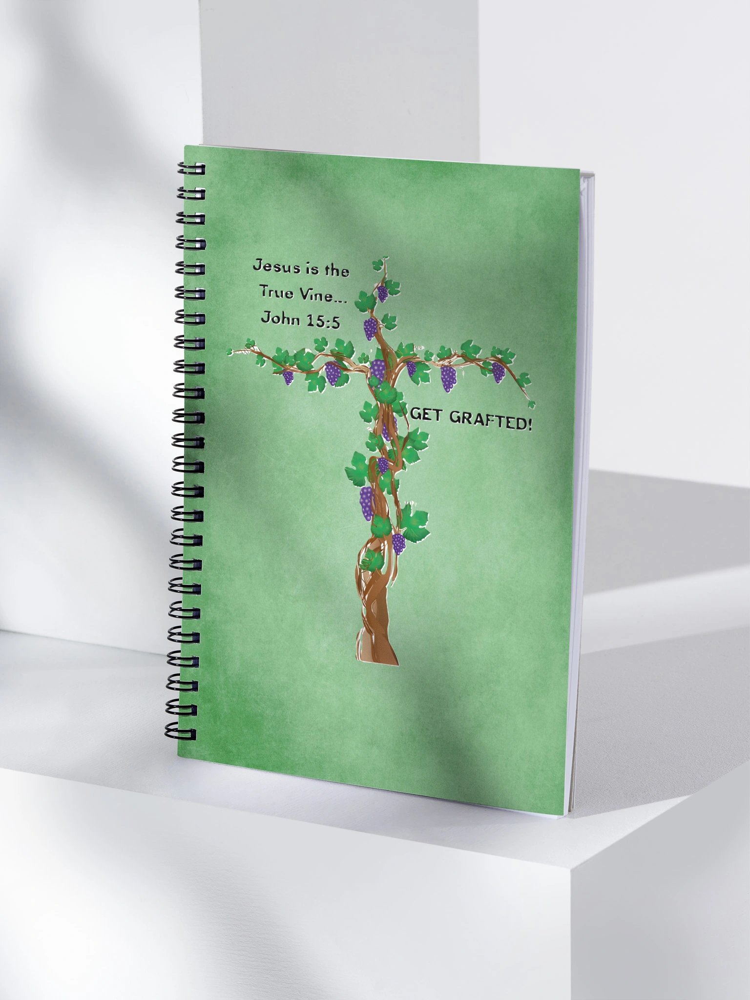 Jesus is the True Vine Spiral Notebook product image (4)