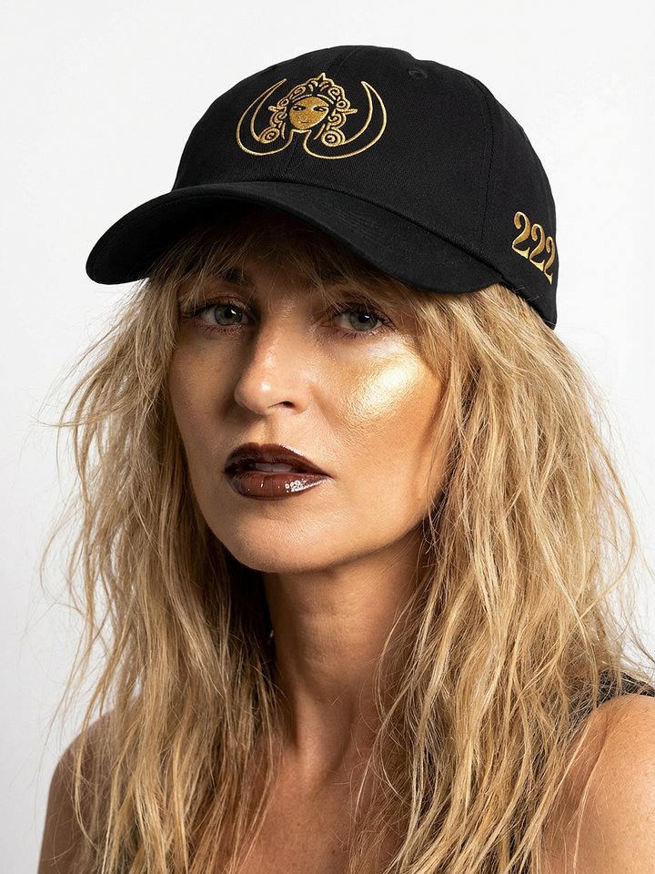 CIRCEMOON Divin Sacré Nombre 222 Cap - black product image (1)