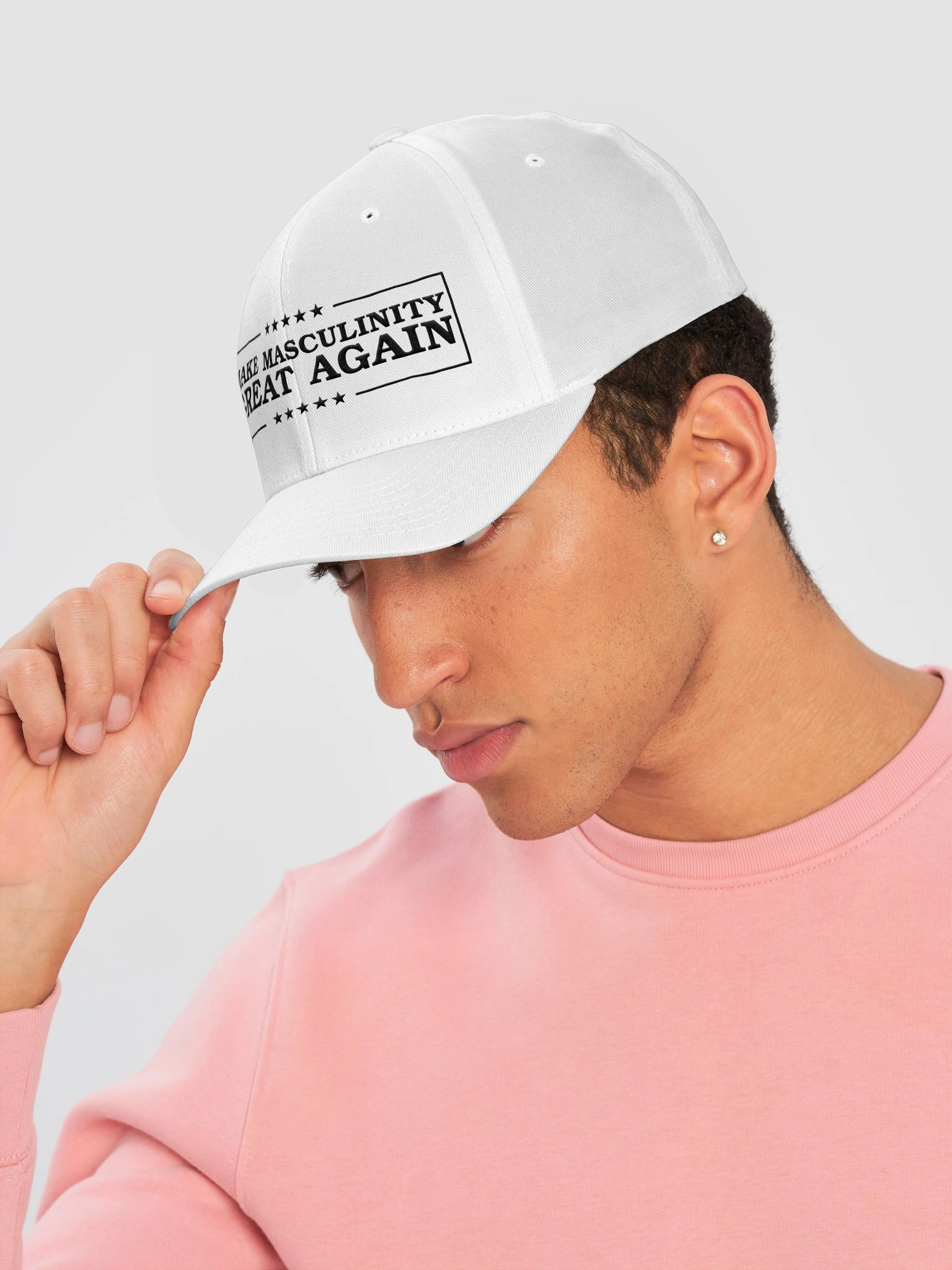 Make Masculinity Great Again White Cap product image (6)