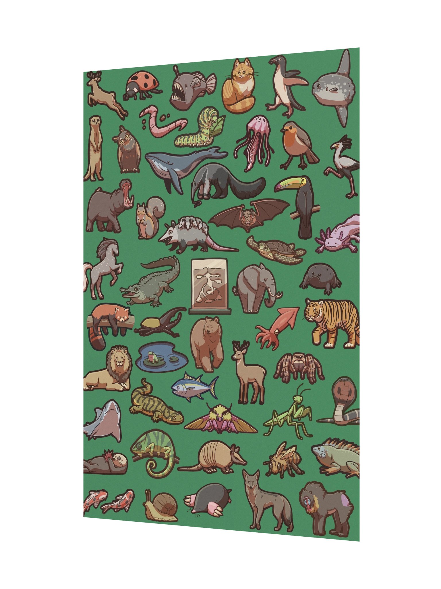 All the Mammals- Original Illustrated Poster product image (2)