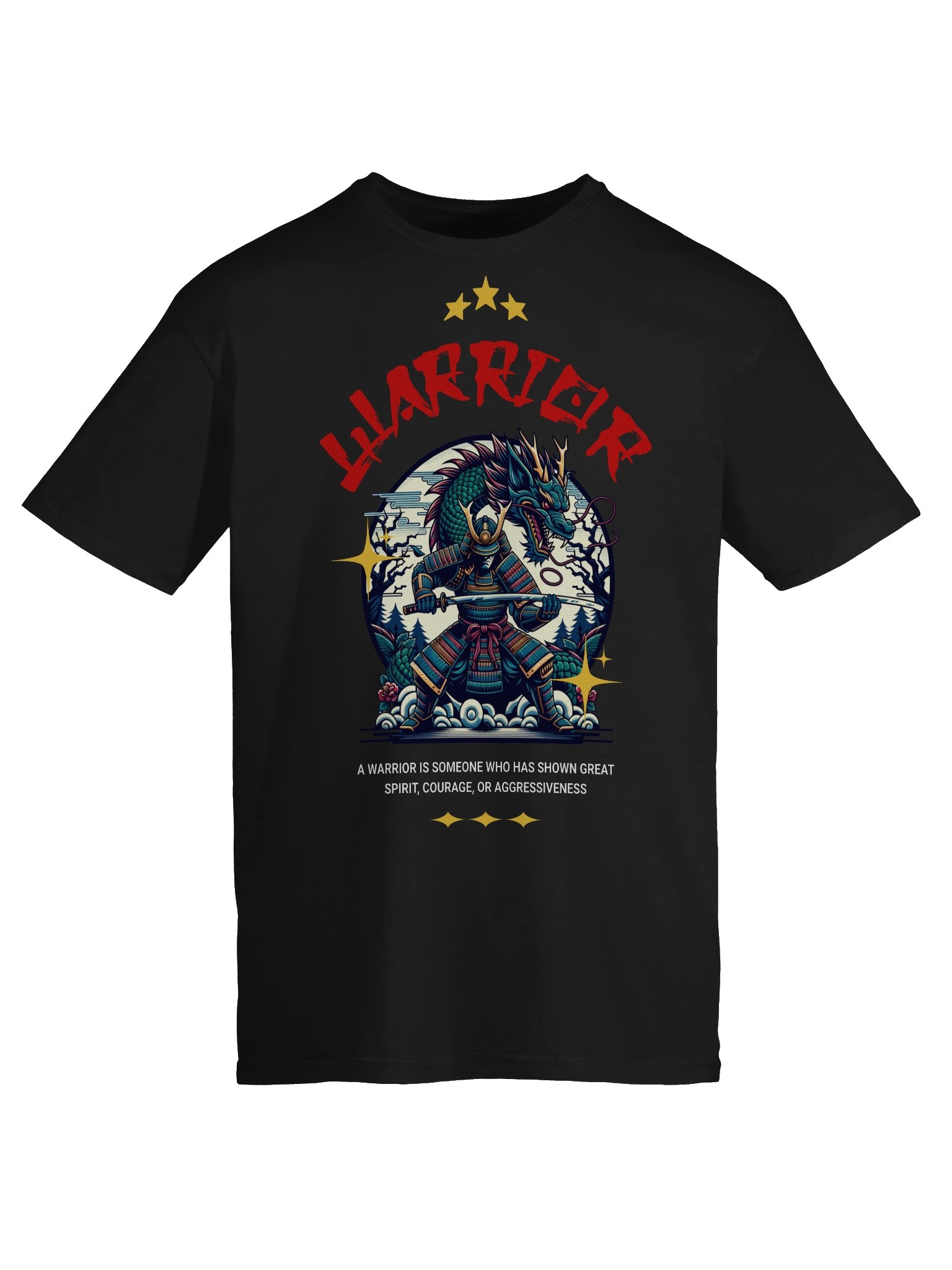 Warrior Dragon Spirit Samurai T-Shirt - Gildan Softstyle product image (6)