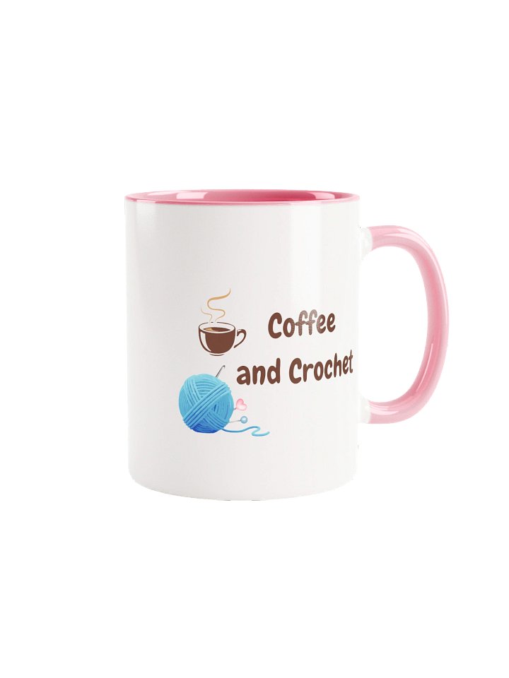 "Coffee and Crochet" Mug | Crafter's Motto: While I Crochet, I Don't Complain product image (1)