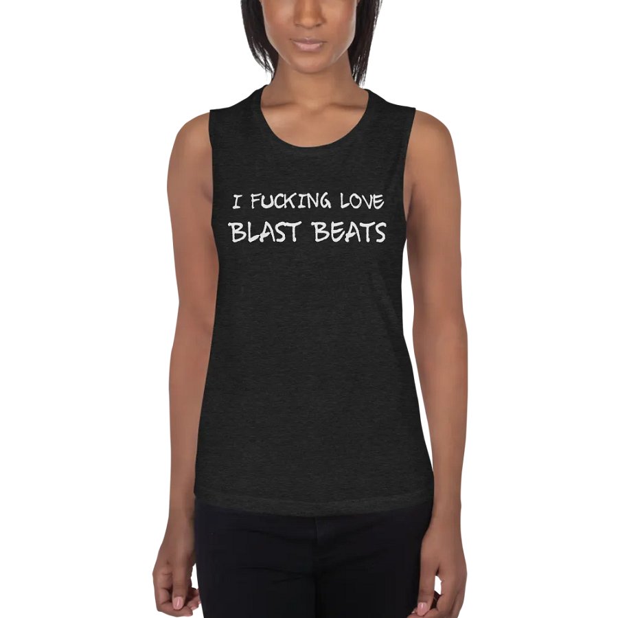 I Love Blast Beats women's tank product image (2)