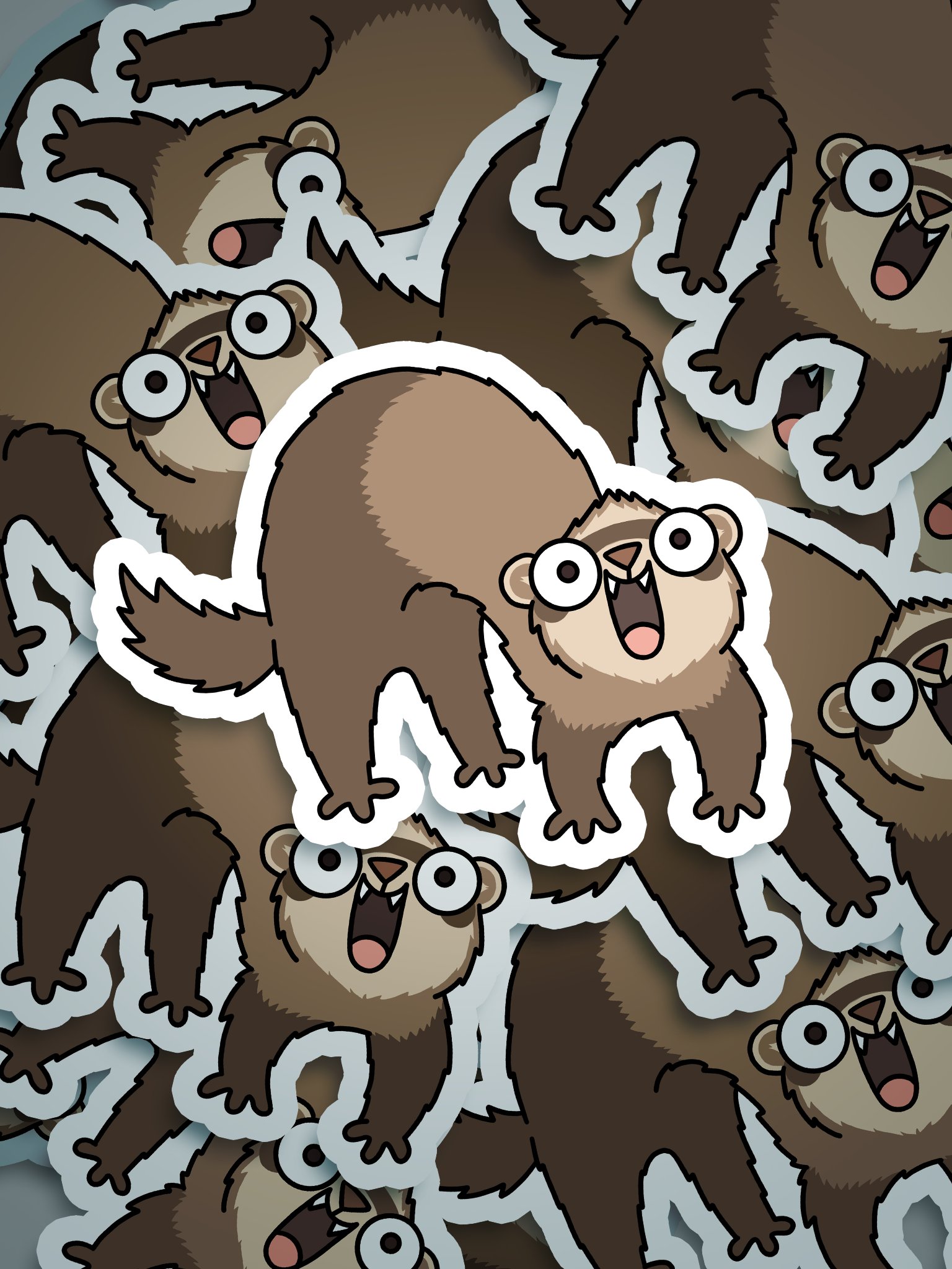 Ferret Weasel War Dance | Sticker product image (3)