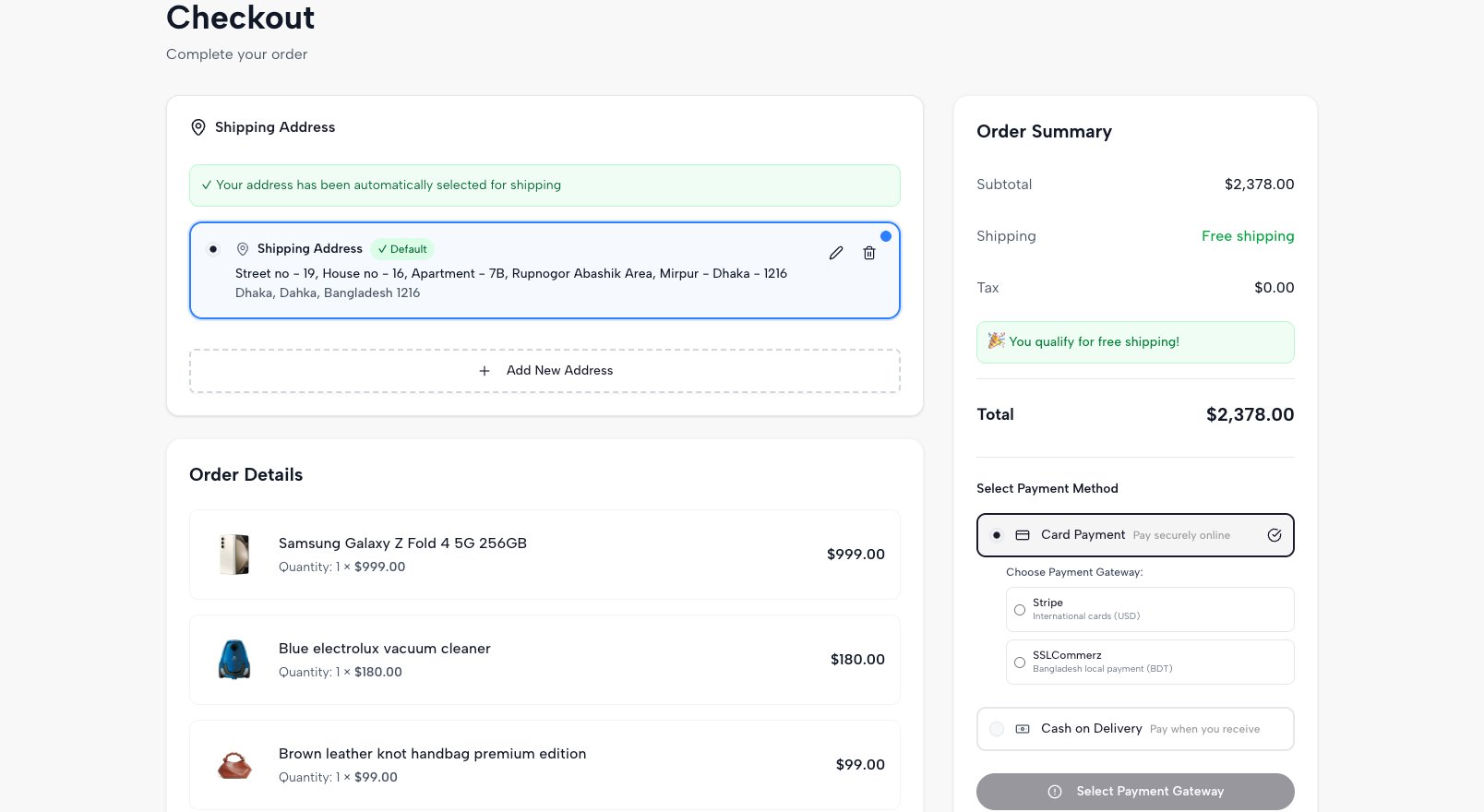 Complete Next.js eCommerce Platform | React 19 Storefront, Vite Admin & Node.js Backend product image (8)