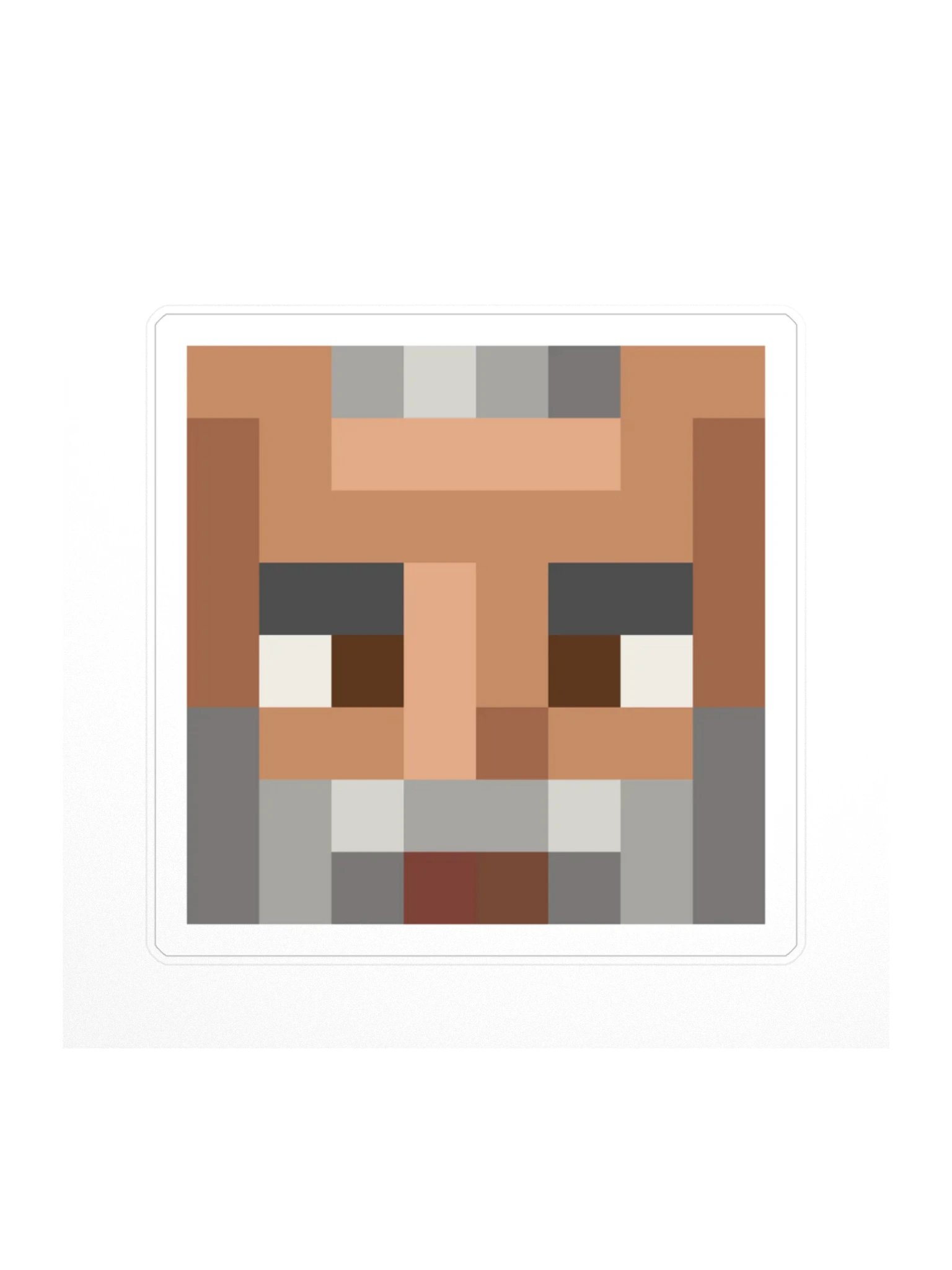 JayzMCWorld Viking Face Kiss Cut Sticker product image (1)