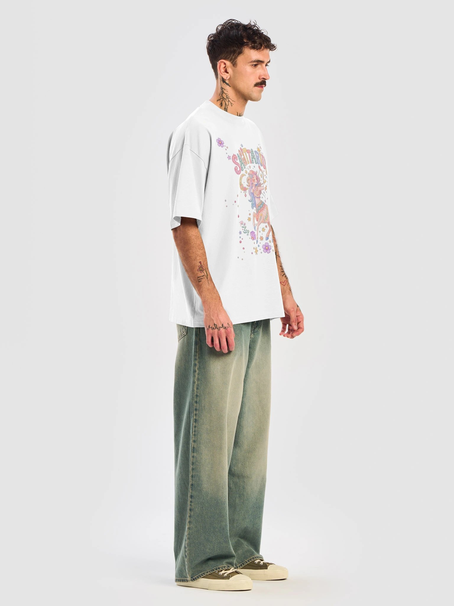 Sagittarius Astro Pop Oversized Tee product image (15)