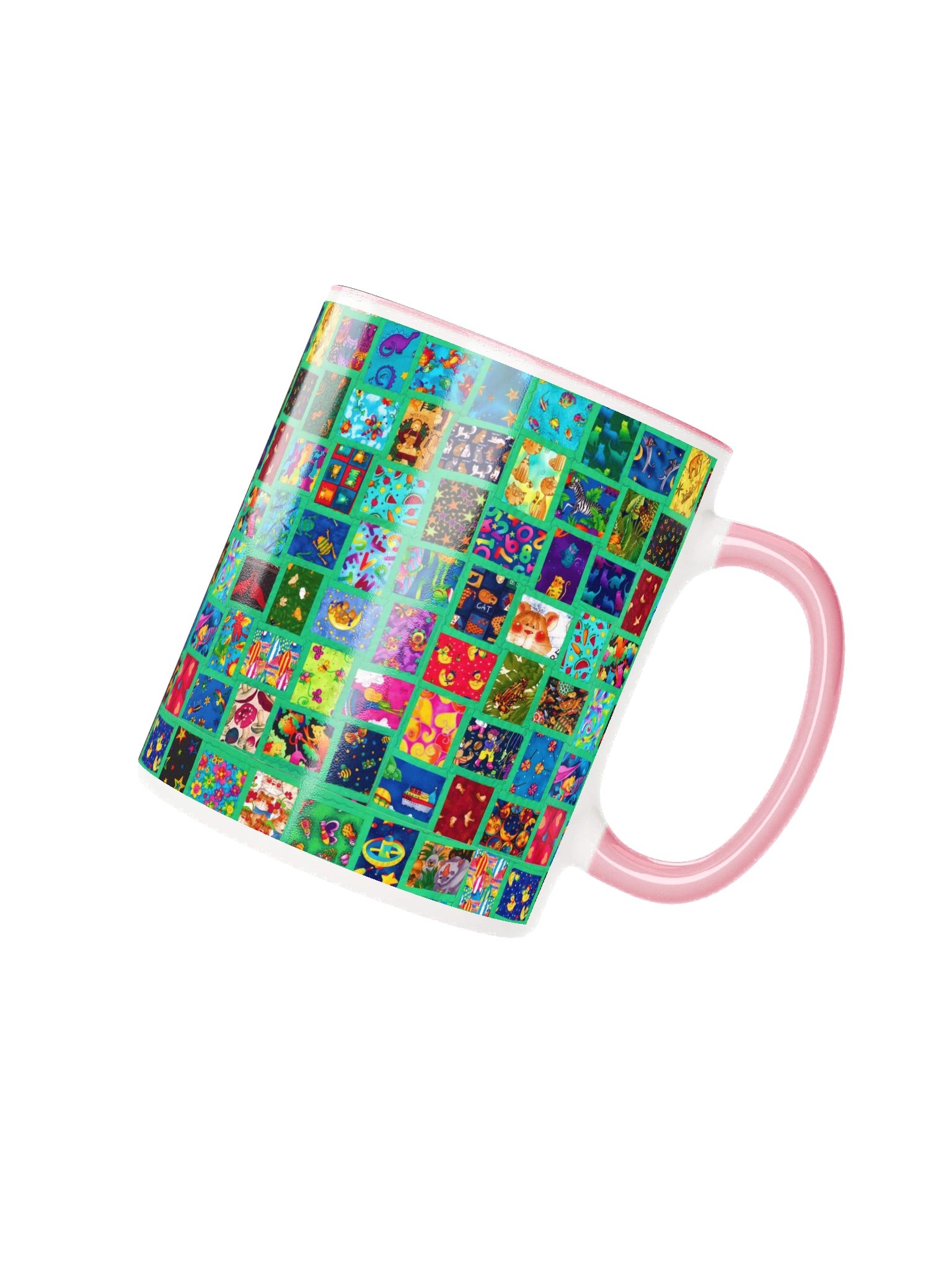 Quilt Mug (Pink/White) product image (2)