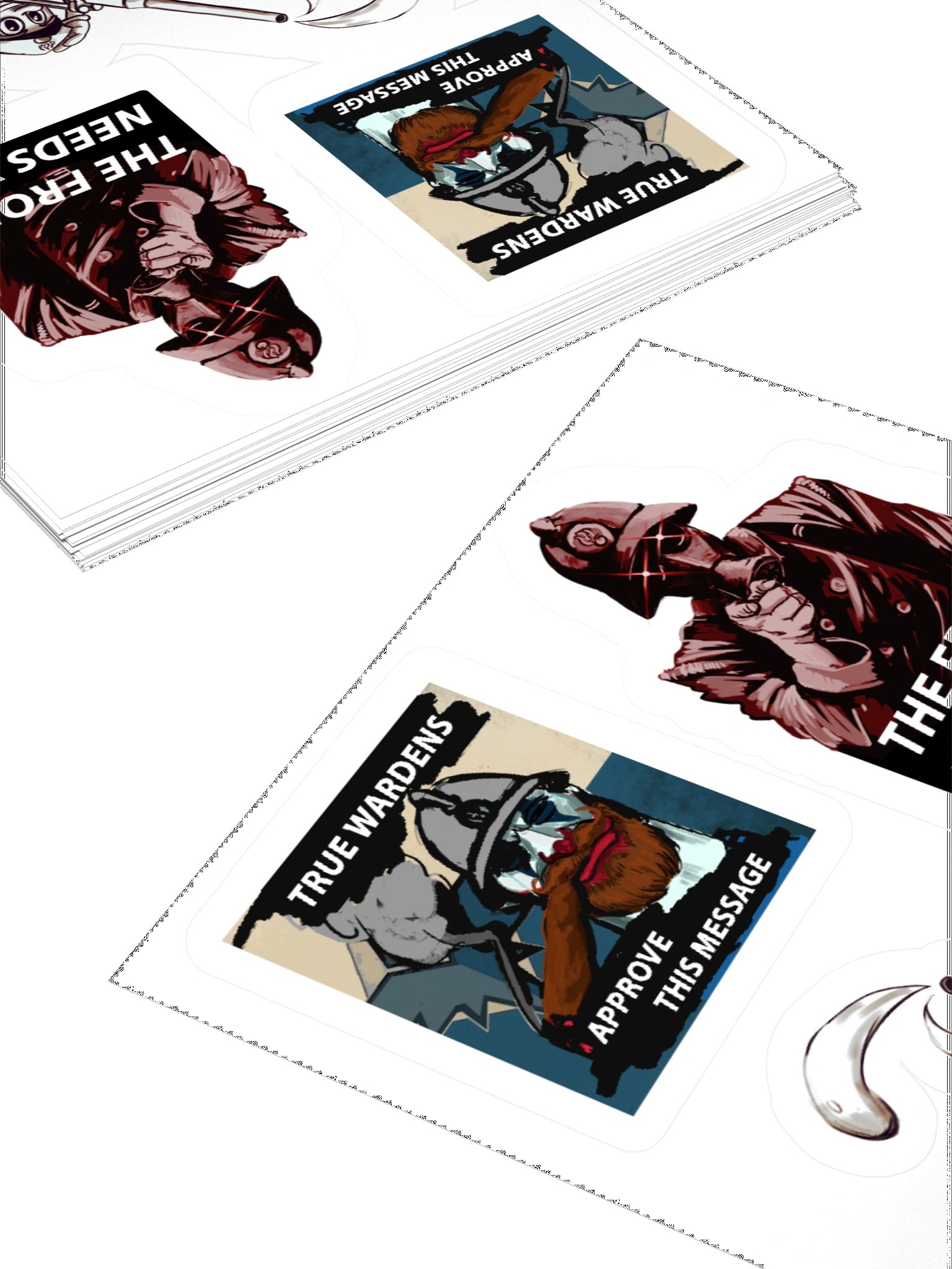 "Blue Rose" regiment Meme Sticker pack product image (14)