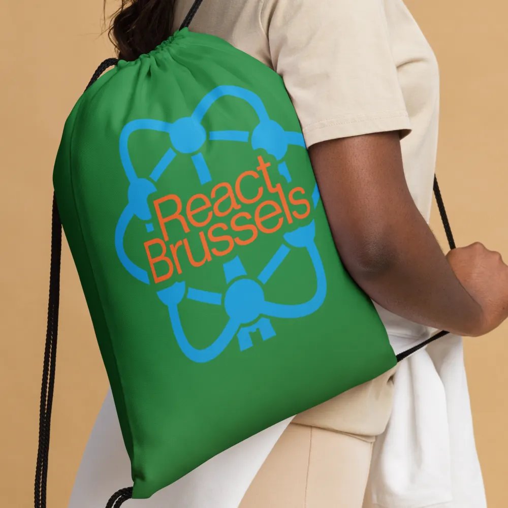 BR All-Over Print Drawstring Bag Green product image (4)