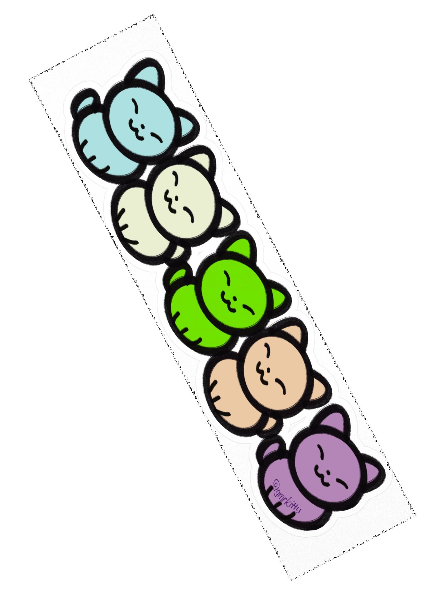 Long Chibi Sub Kitties Sticker product image (2)