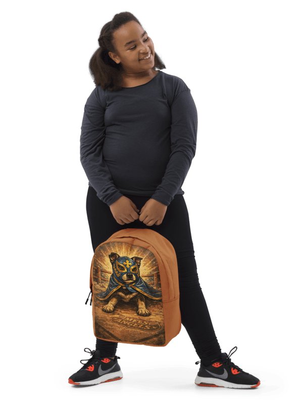 Los Guardianes Luchadores All-Over Print Backpack – Vintage Lucha Libre Dog Travel & School Bag product image (4)