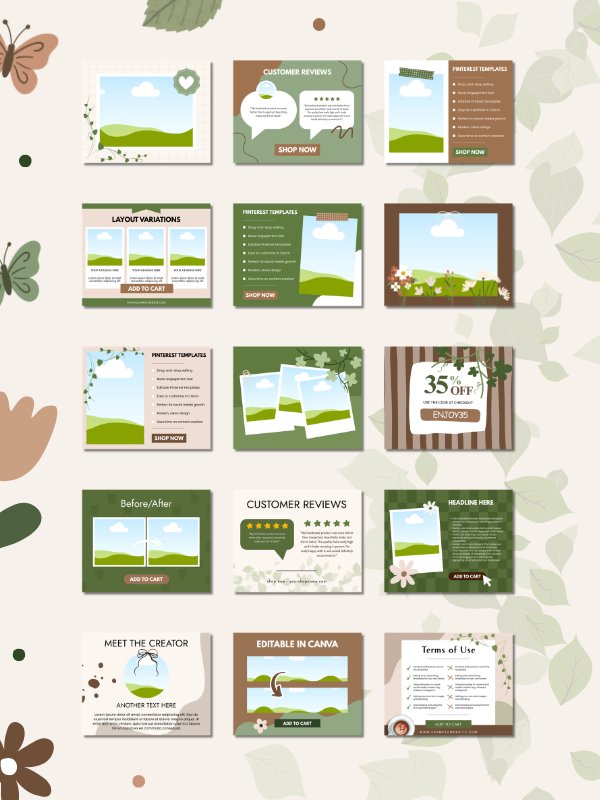 Cottagecore MRR/PLR Etsy Listing Templates product image (2)