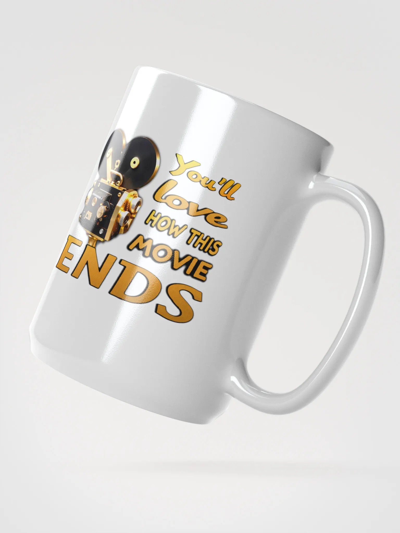 Q White Glossy Mug product image (2)