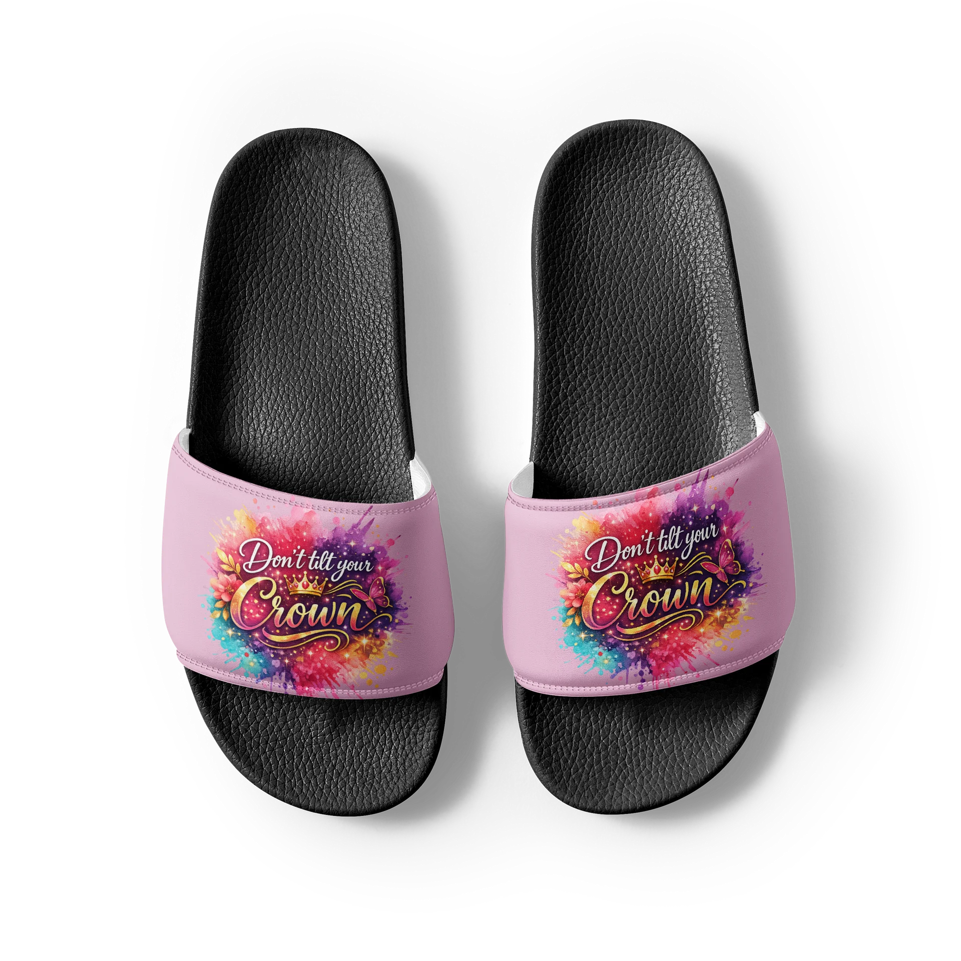 Don't Tilt Your Crown Women's Slides product image (4)