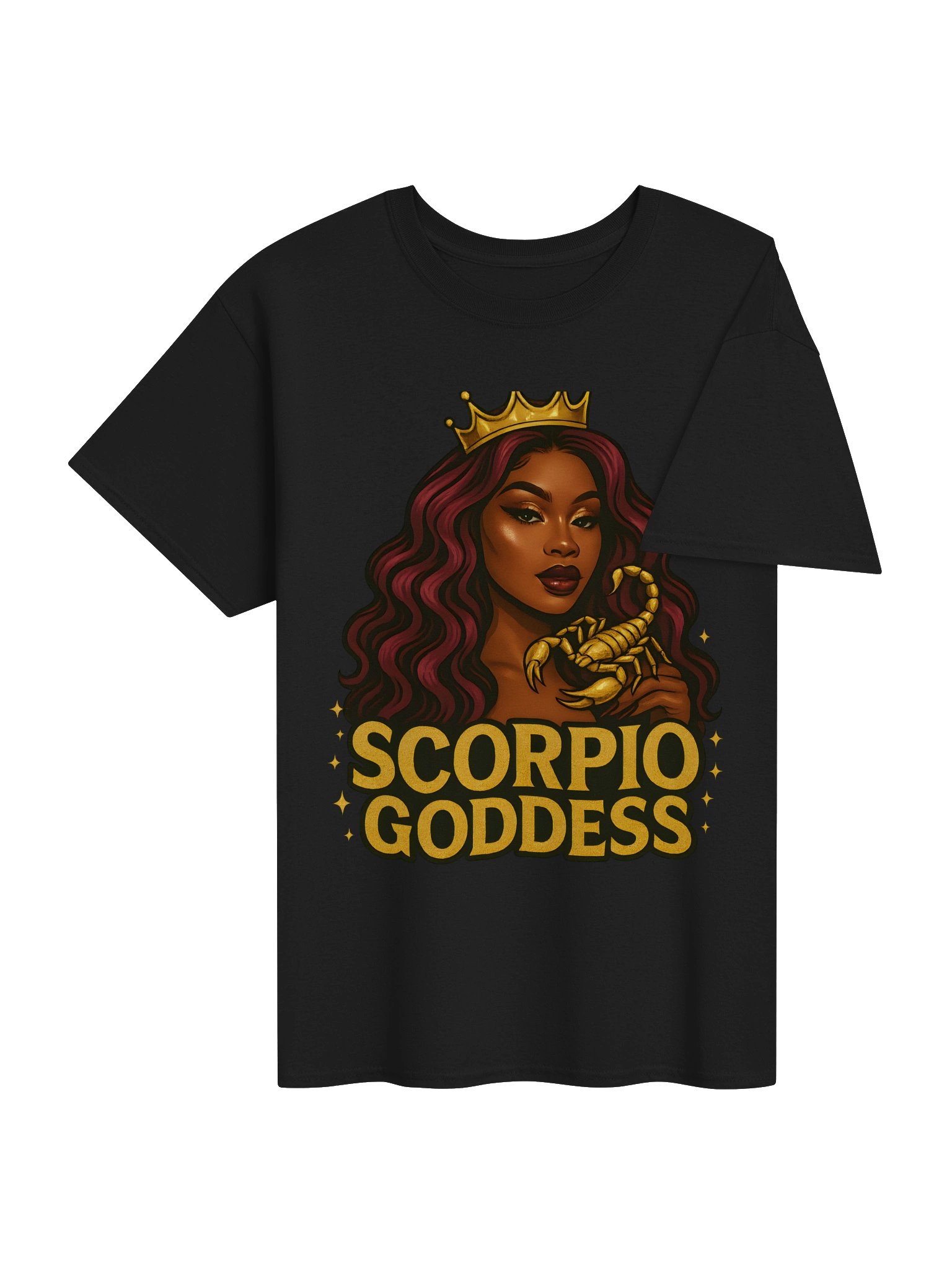 Scorpio Goddess Gold Crown Tee product image (37)